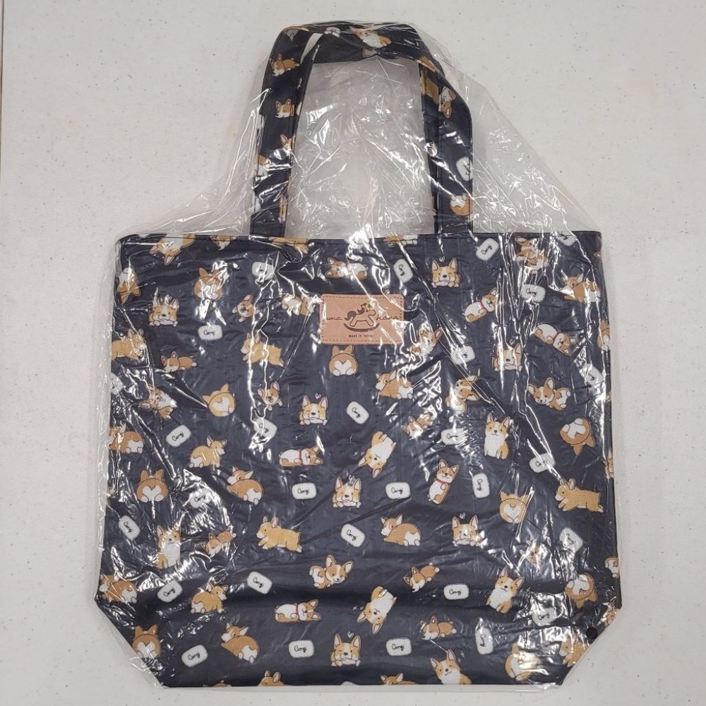 Waterproof Corgi Bucket Tote Shoulder Handbag - Picture 7 of 12